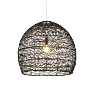 Wicker dome pendant deals light